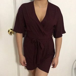 Misguided wrapped dress